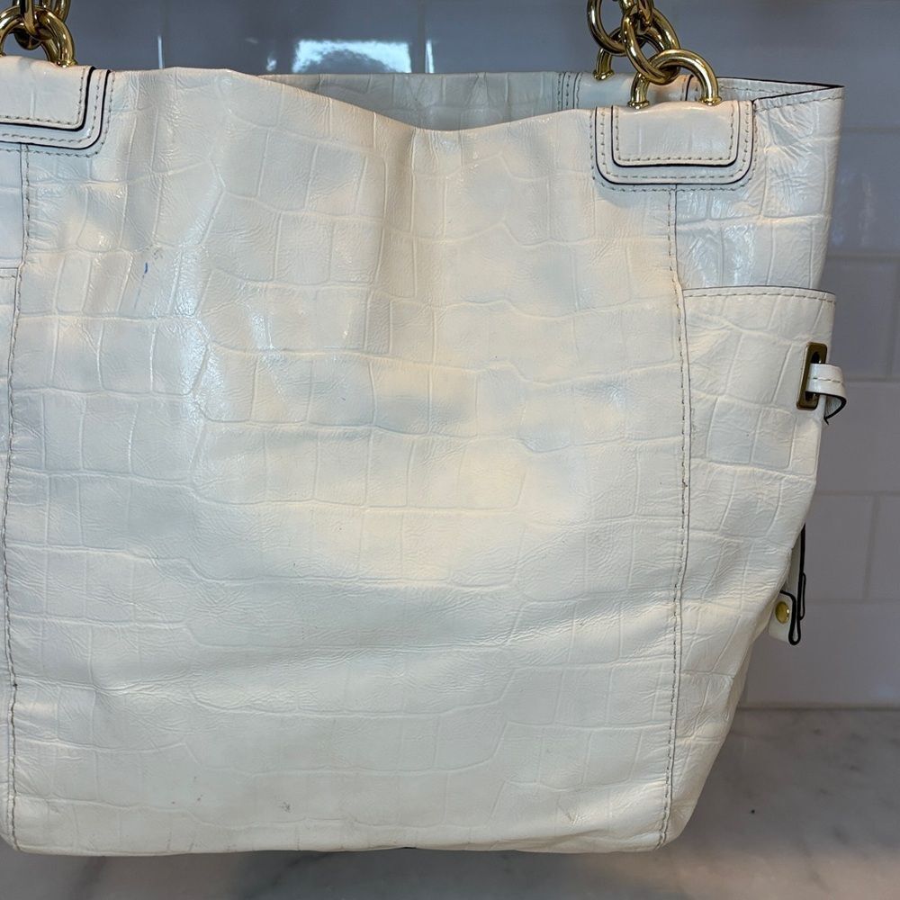 Coach Bag Purse Handbag Leather Peyton Embossed Croc Exotic Large Shoulder Tote - Picture 6 of 16